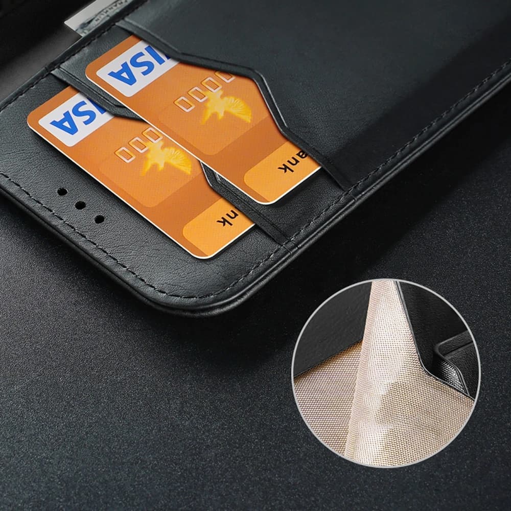 Etui cu clapetă Dux Ducis Hivo pentru Apple iPhone 16e negru - 14