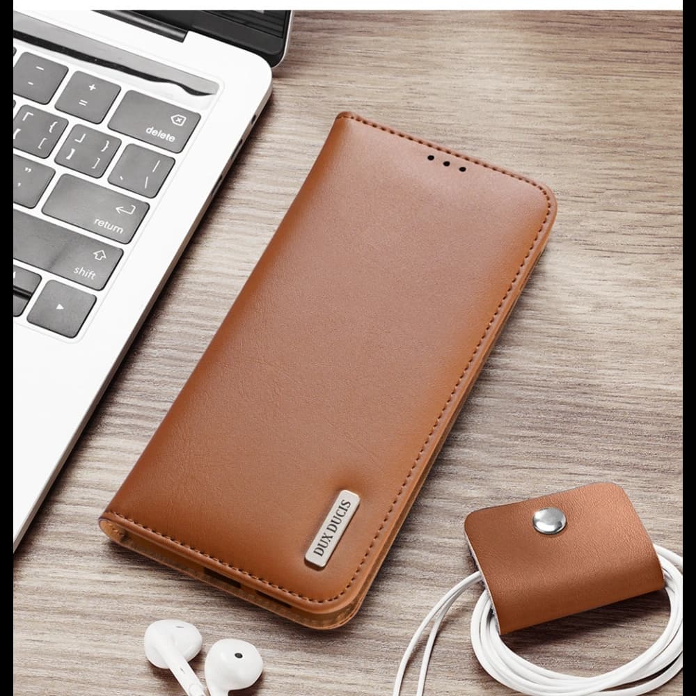 Dux Ducis Hivo flip case for Samsung Galaxy S25 Edge brown - 9