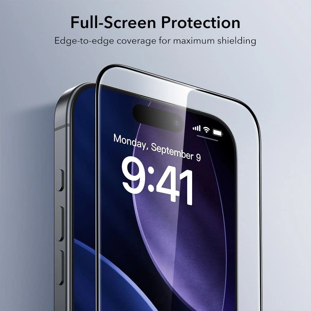 Sklo tvrzené ESR Ultrafit Tempered Glass pro Apple iPhone 17 Pro Max Clear [2 BALENÍ] - 5