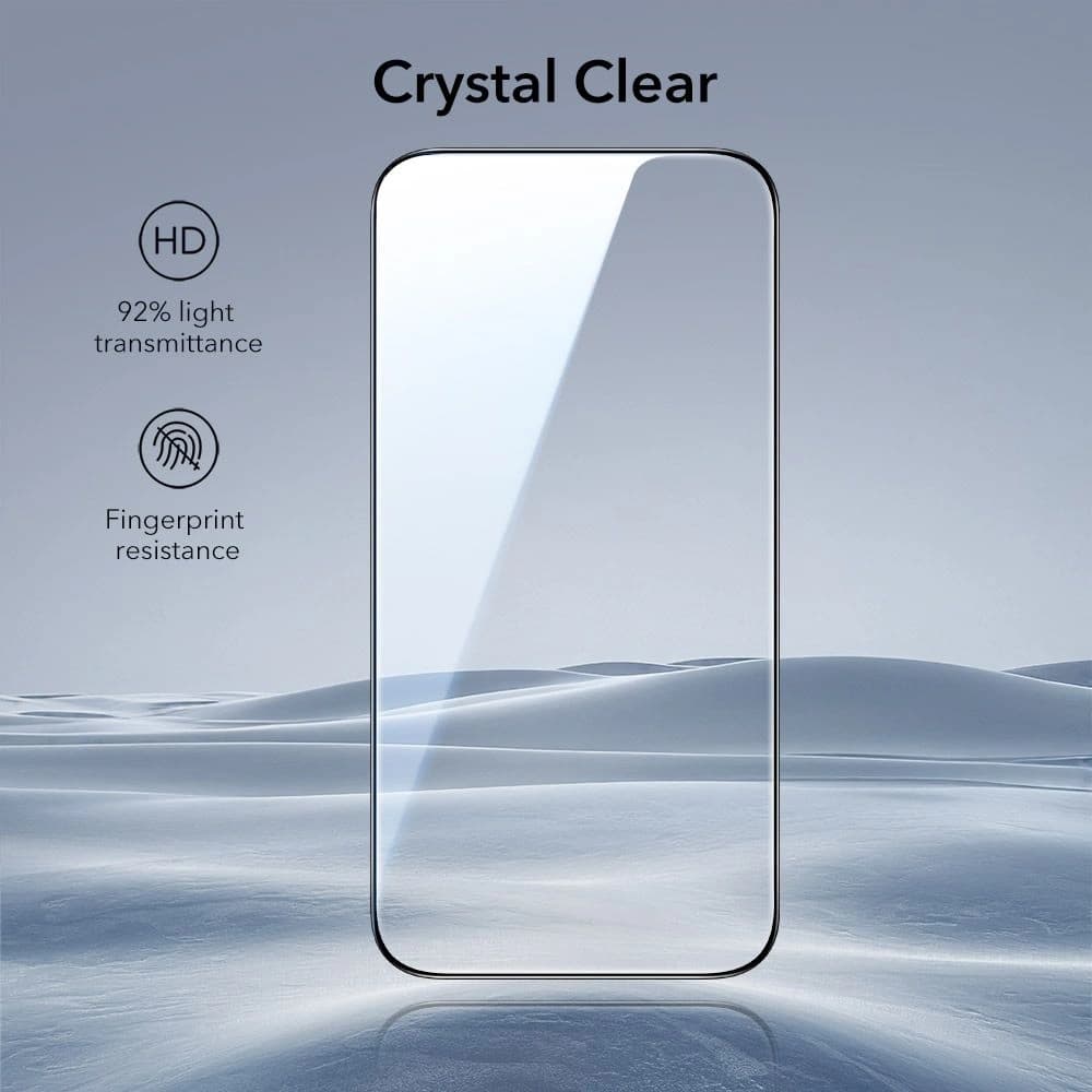 Sklo tvrzené ESR Ultrafit Tempered Glass pro Apple iPhone 17 Pro Max Clear [2 BALENÍ] - 6