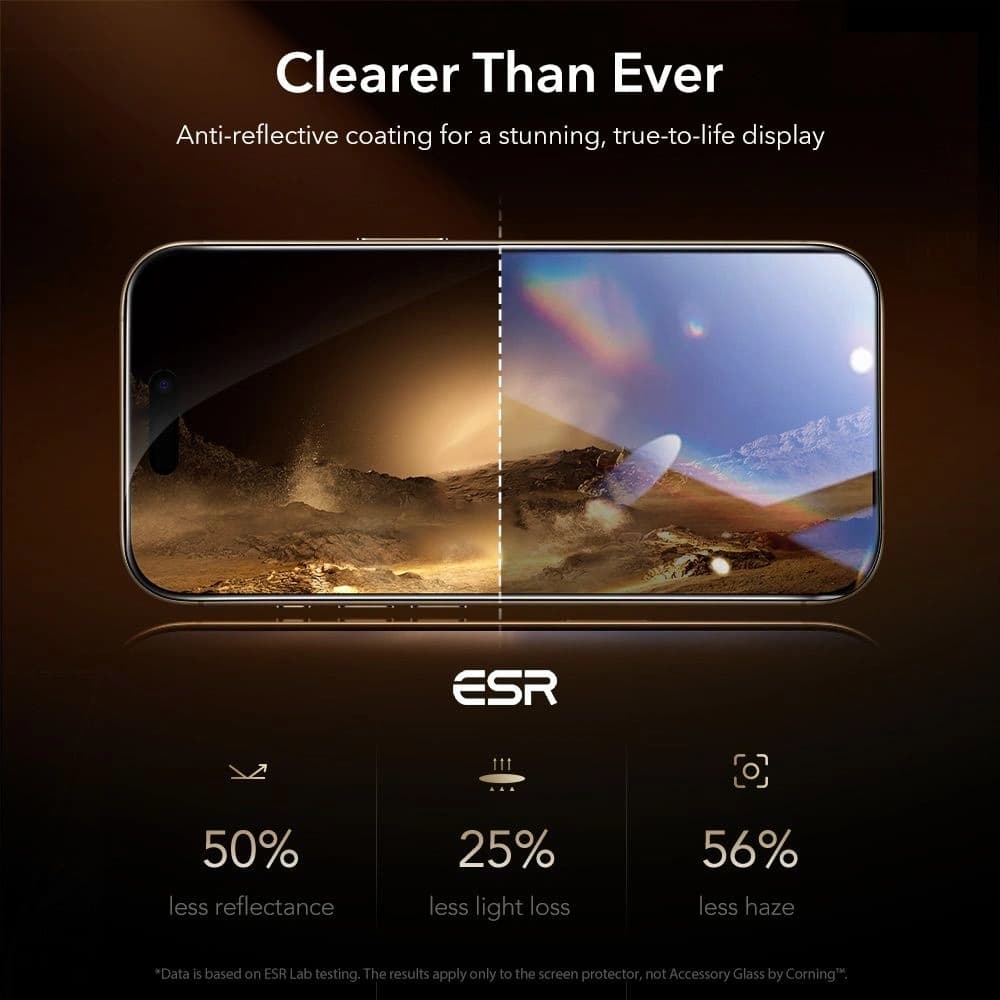 ESR Ultrafit Armorite Pro Edzett Üveg Apple iPhone 17 Pro Max Átlátszó - 6