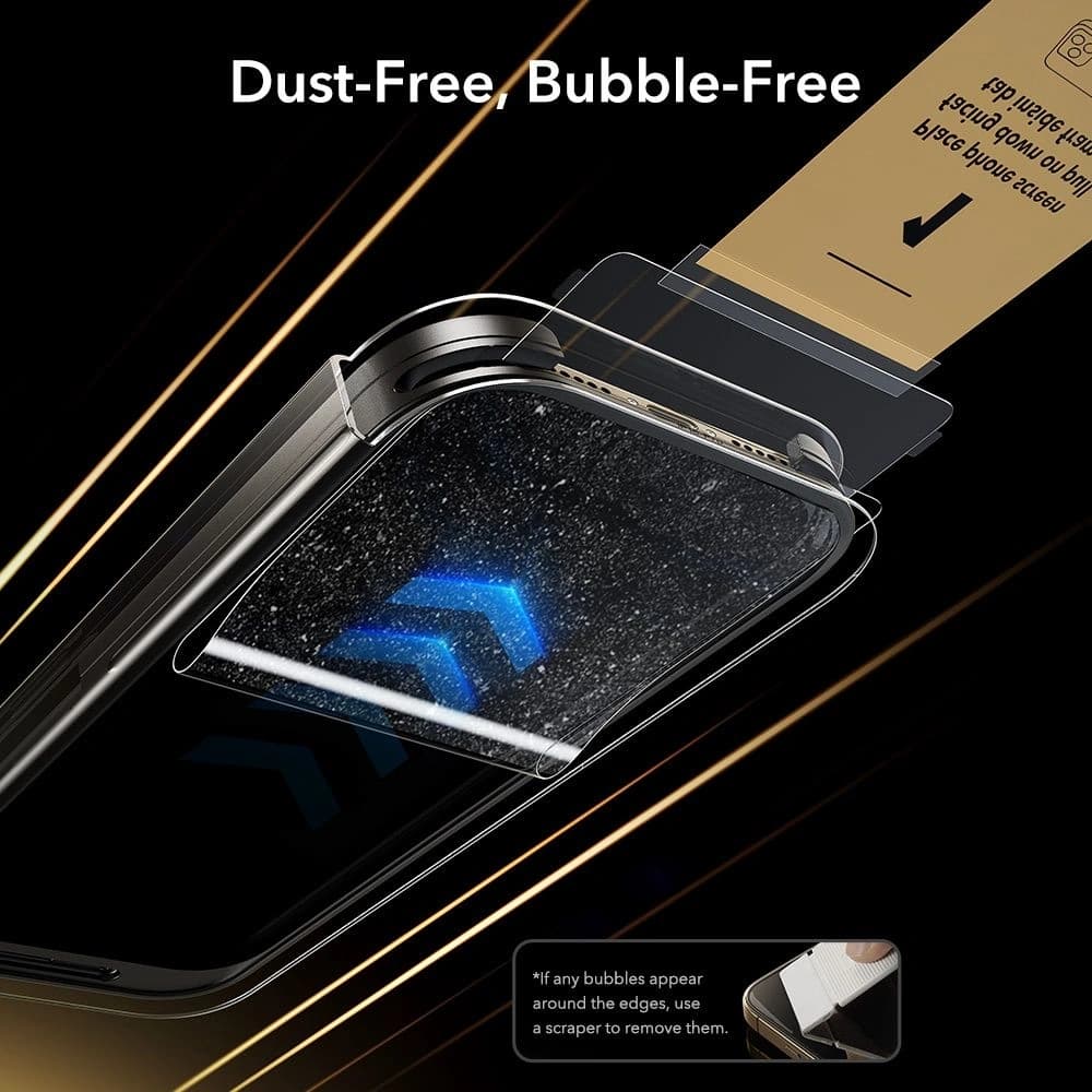 ESR Ultrafit Armorite Pro Edzett Üveg Apple iPhone 17 Pro Max Átlátszó - 8