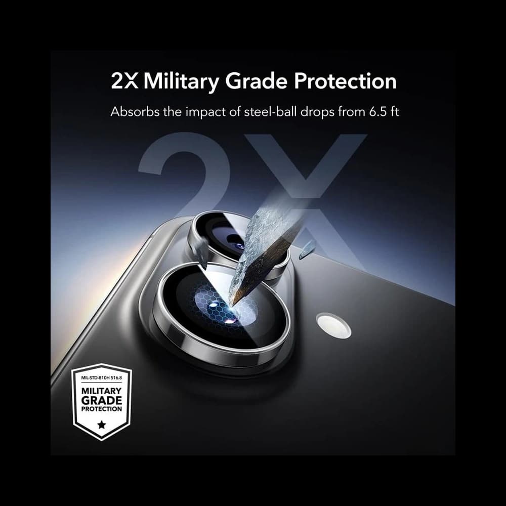 ESR Armorite Camera Protector for Apple iPhone 16 / 16 Plus / 17 Clear - 5