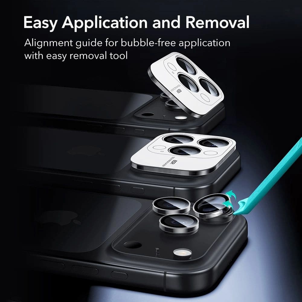 ESR Armorite Kamera Schutz für Apple iPhone 14 Pro / 14 Pro Max / 15 Pro / 15 Pro Max / 16 Pro / 16 Pro Max / 17 Pro / 17 Pro Max Klar - 8