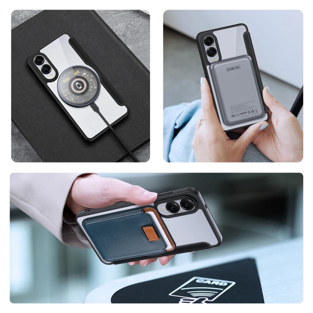 Dux Ducis Skin X Pro Flip Case with MagSafe for Samsung Galaxy S25 Edge black - 4