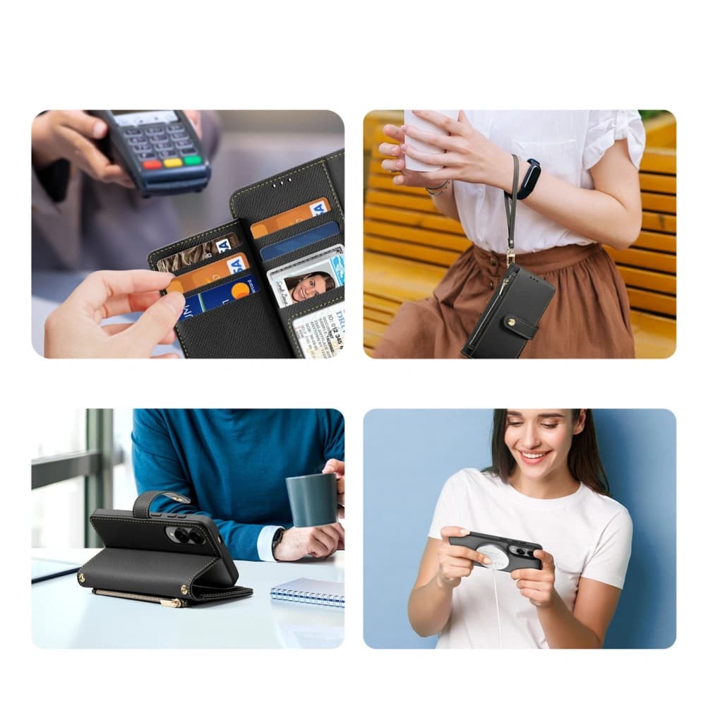 Etui s klopou Dux Ducis Lawa MagSafe pro Samsung Galaxy S25 Edge černé - 4