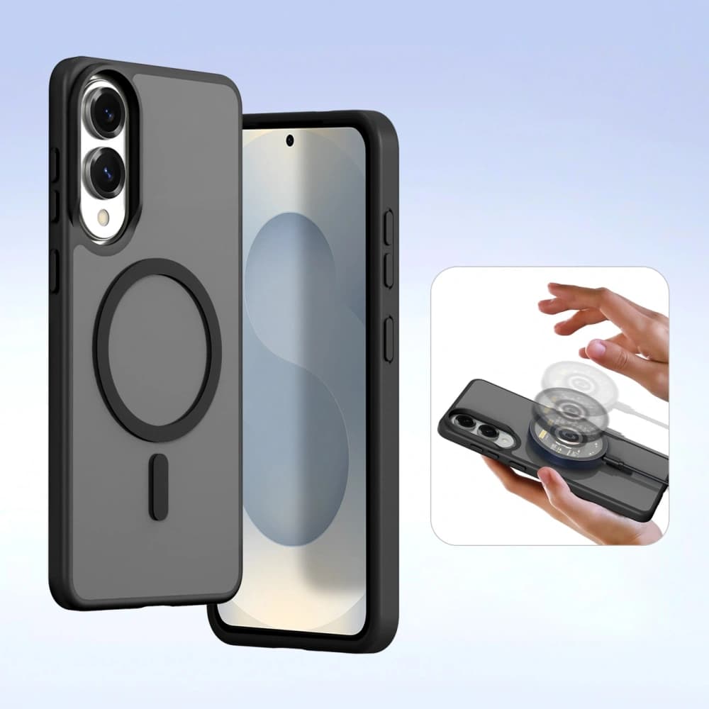 Etui s klopou Dux Ducis Lawa MagSafe pro Samsung Galaxy S25 Edge černé - 6