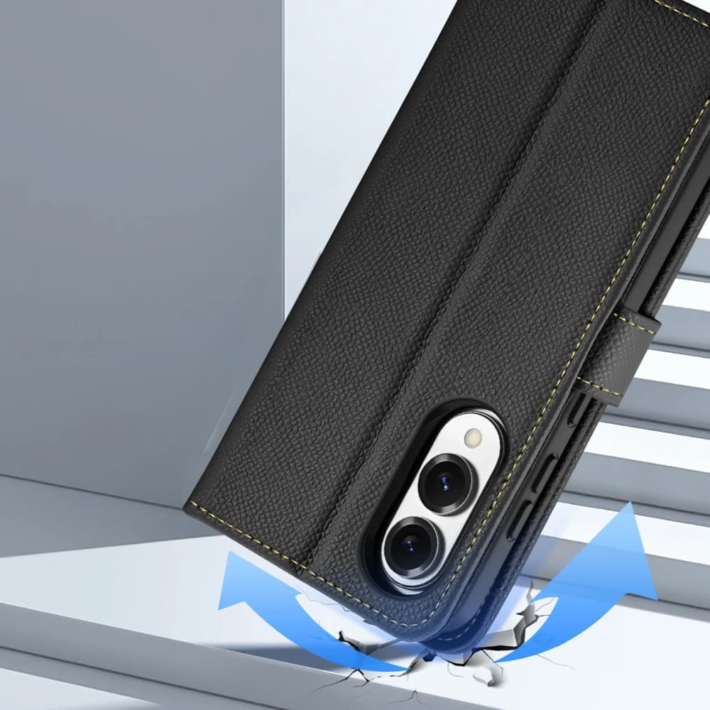 Etui s klopou Dux Ducis Lawa MagSafe pro Samsung Galaxy S25 Edge černé - 10