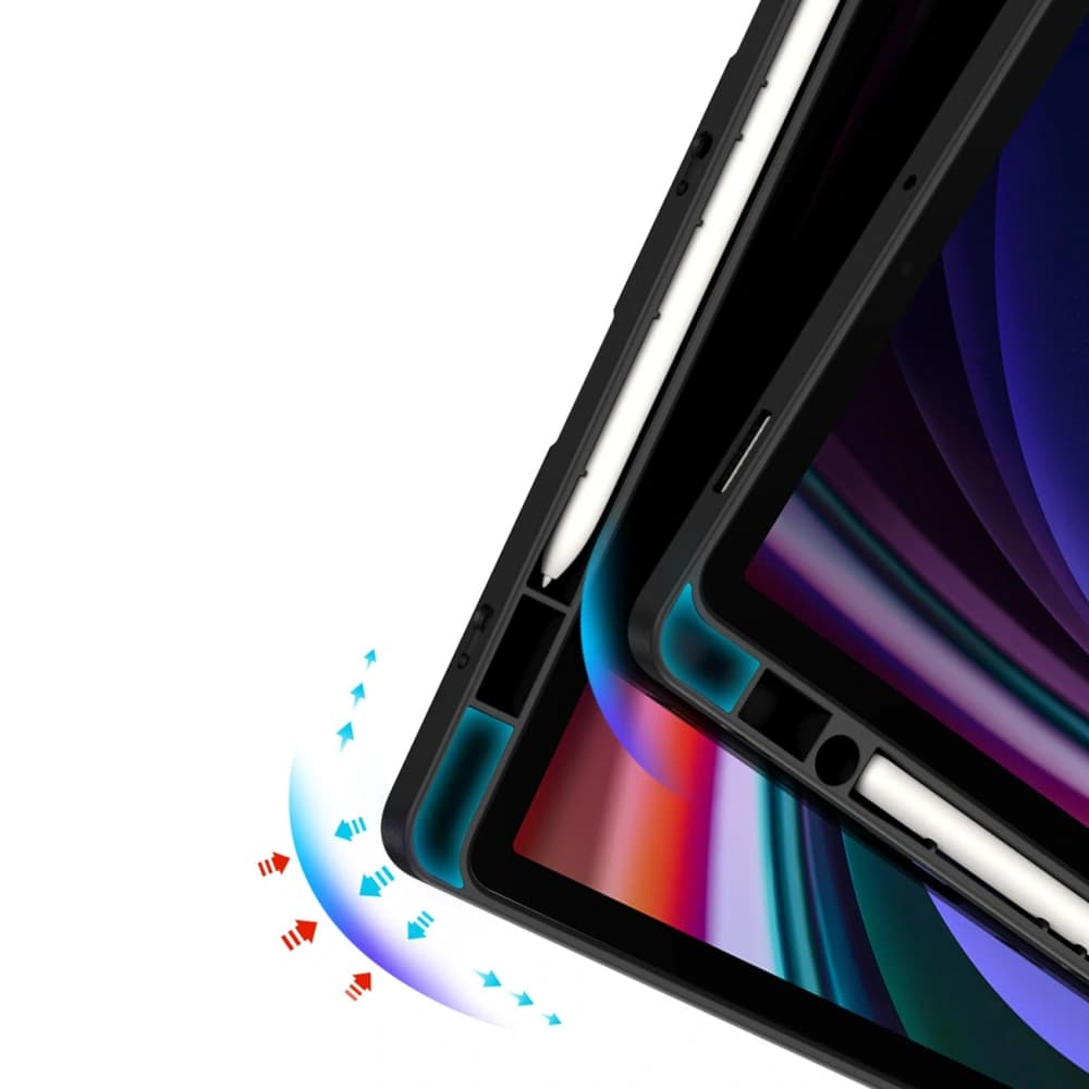 Dux Ducis Magi tok stylusszal a Samsung Galaxy Tab S10 FE / S9 / S9 FE számára, fekete - 9