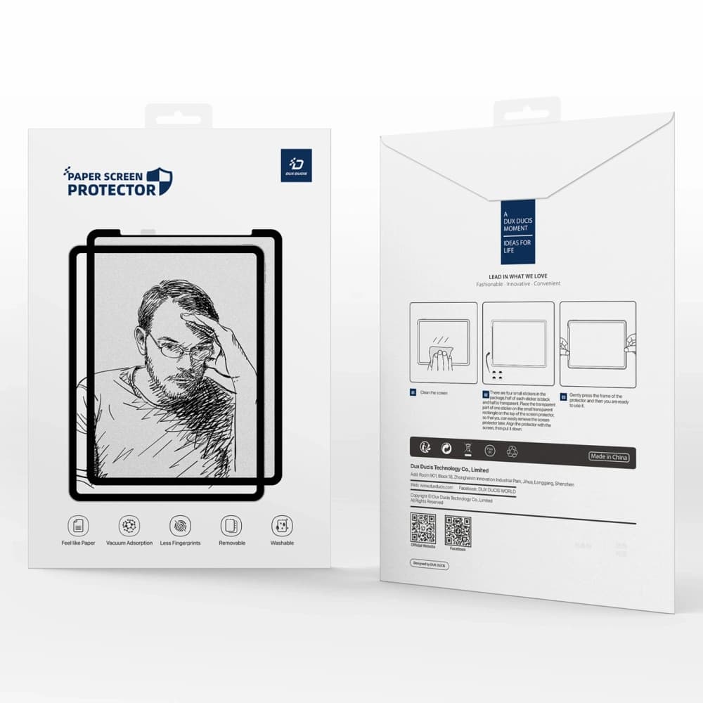 Matte Schutzfolie Dux Ducis Naad Paperlike für Samsung Galaxy Tab S10 FE+ Plus - 10