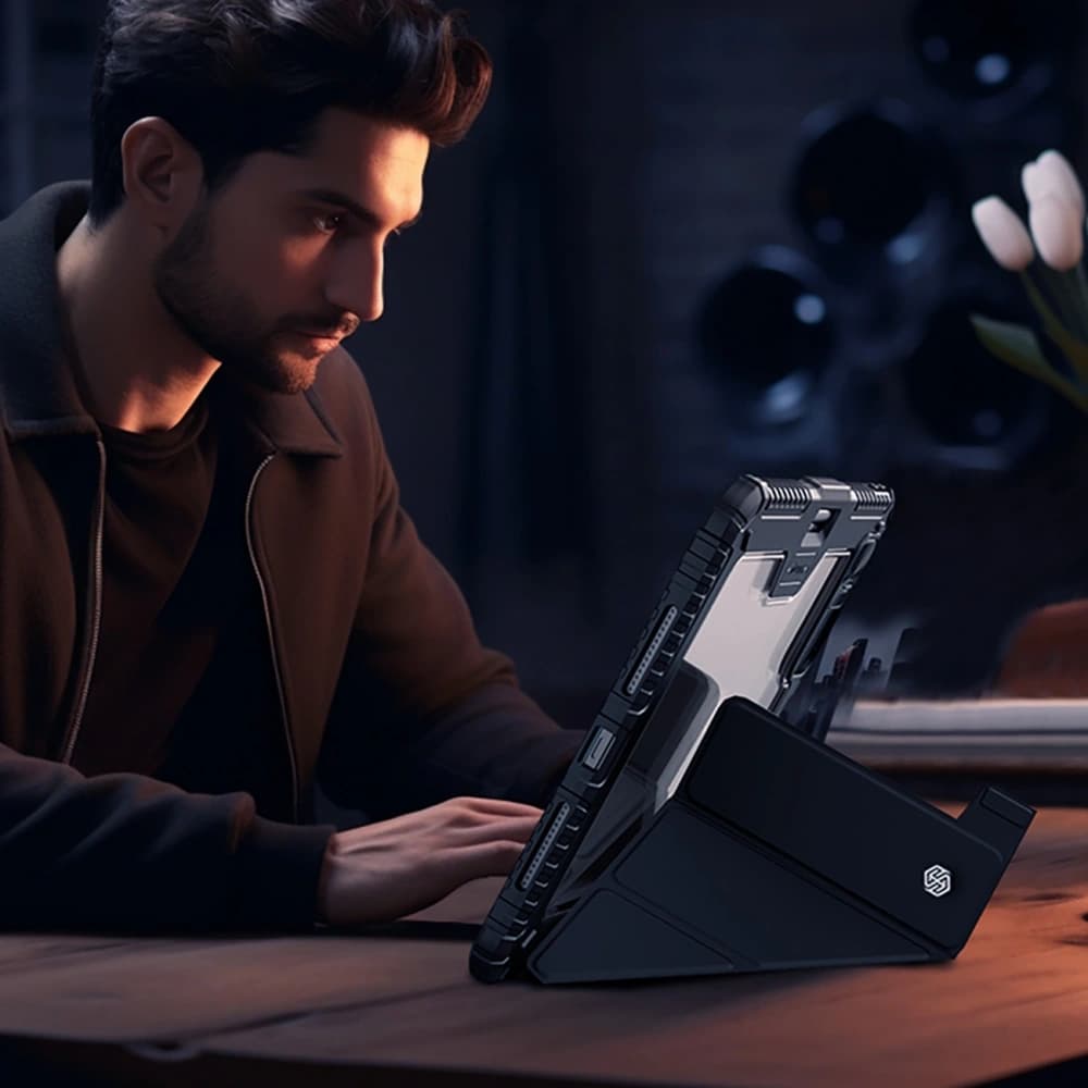 Nillkin Bumper Leather Case Pro für Apple iPad Air 13" 2024 / 13" 2025 schwarz - 5