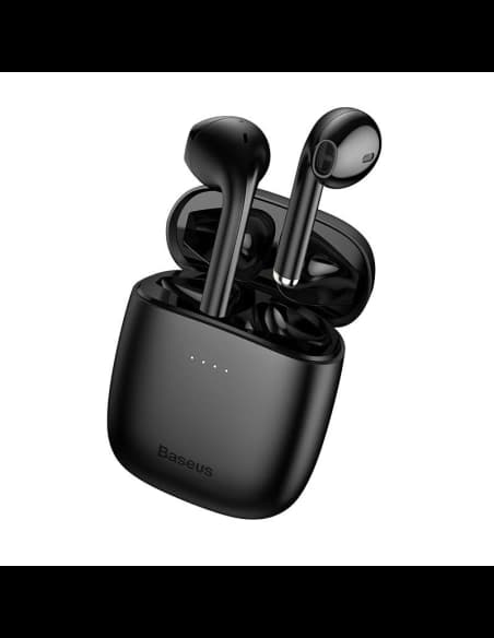 Vezeték nélküli fülhallgató Baseus Encok W04 TWS, Bluetooth 5.0 (fekete)