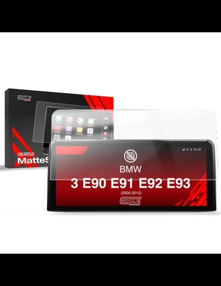Matte GrizzGlass CarDisplay Protection BMW 3 E90 E91 E92 E93 Android Radio 10,25" (2005-2012)