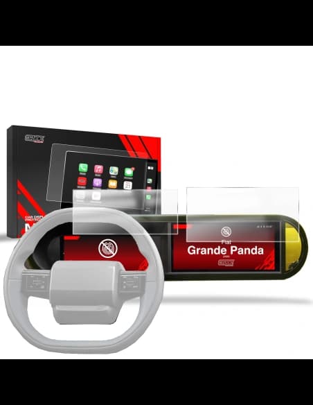 Matte GrizzGlass CarDisplay Protection Fiat Grande Panda 10,25" (2025) [2in1]
