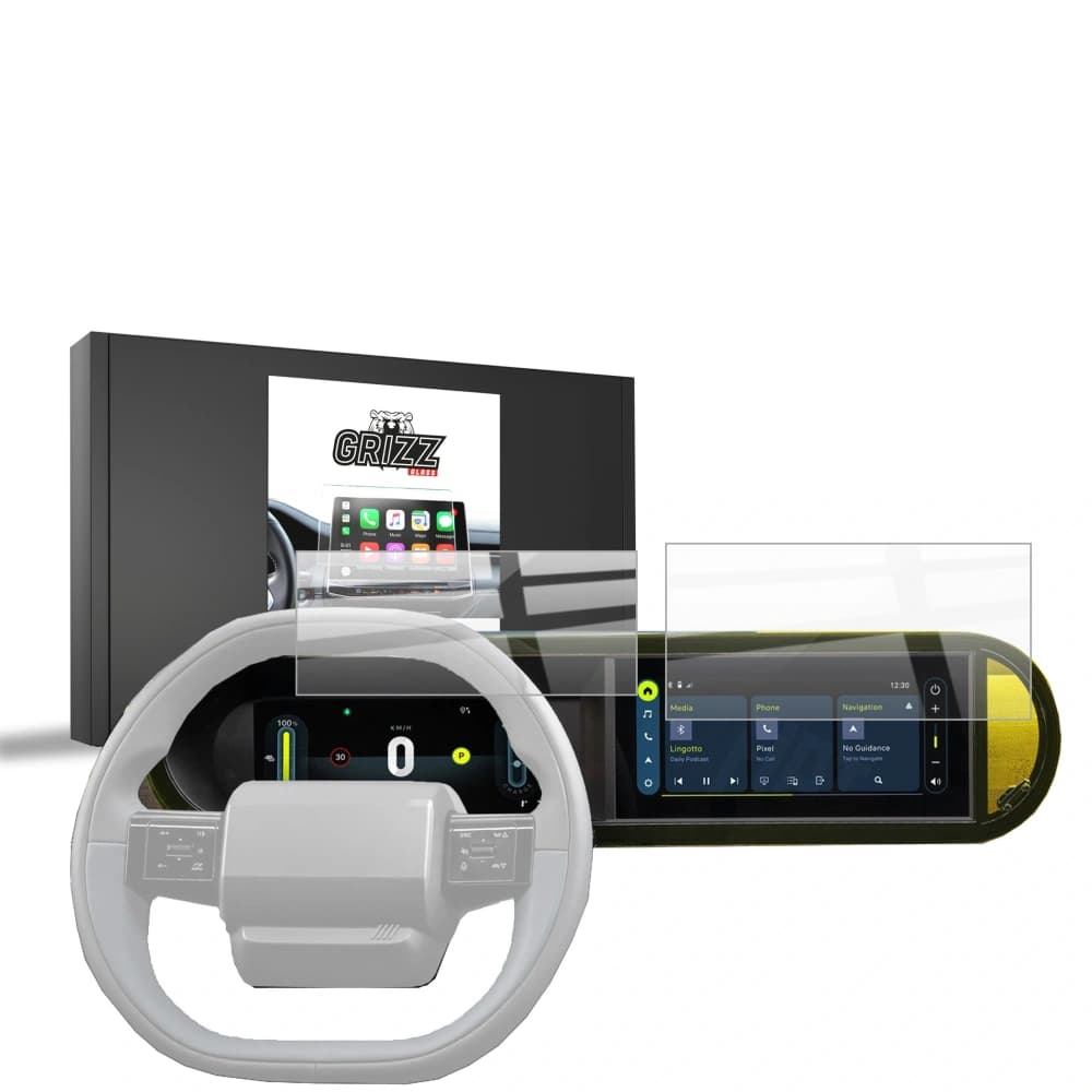 Ceramic GrizzGlass CarDisplay Protection Fiat Grande Panda 10,25" (2025) [2in1] - 1