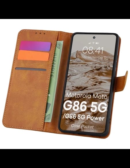 Husa Bizon pentru Motorola Moto G86 5G / G86 Power 5G maro