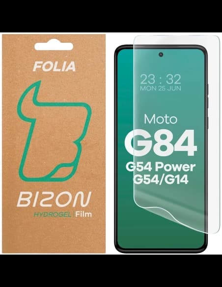 Bizon Glass Hydrogel Přední Motorola Moto G14 4G / G54 5G / G54 Power 5G / G84 5G