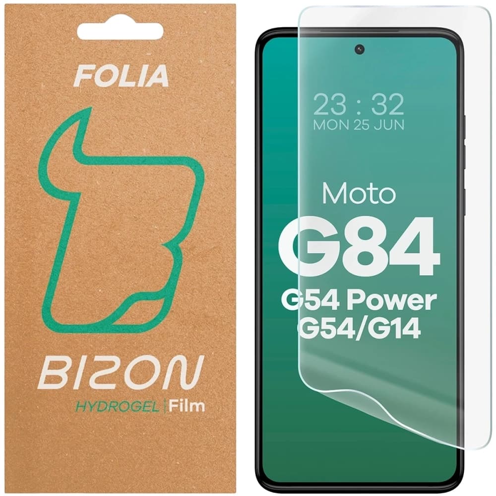 Bizon Glass Hydrogel Přední Motorola Moto G14 4G / G54 5G / G54 Power 5G / G84 5G
