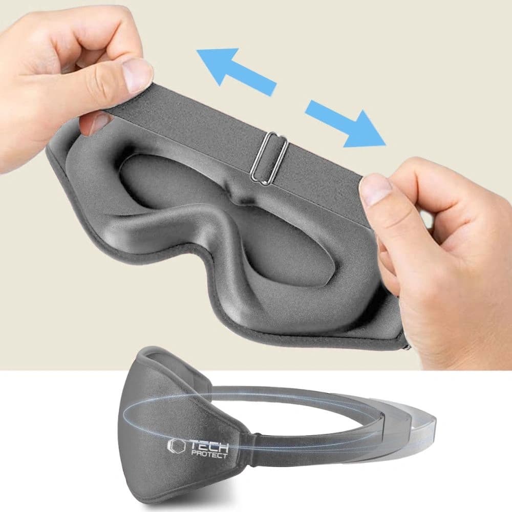 Tech-Protect Eyeshade Sleep Mask Grey - 7