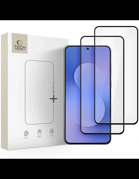 Tech-Protect Glass Fit+ Samsung Galaxy S25 FE Černá [2 BALENÍ]