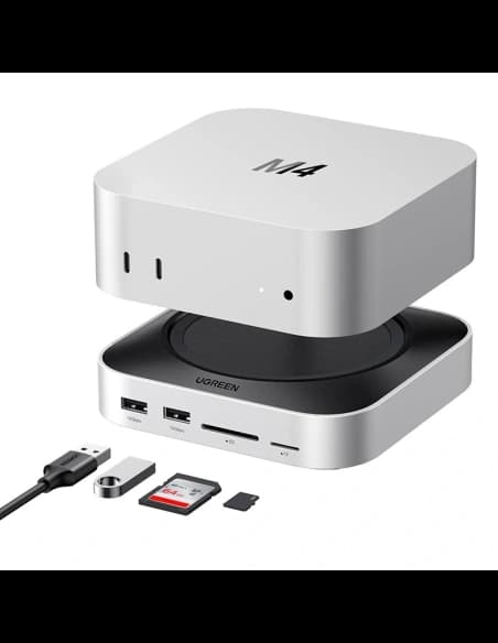 UGREEN CM841 11-in-1 dokovací stanice USB-C / 3xUSB-A 3.2, 2xUSB-C 3.2, 2xUSB-A 3.0, NVMe, SD/TF (šedá)