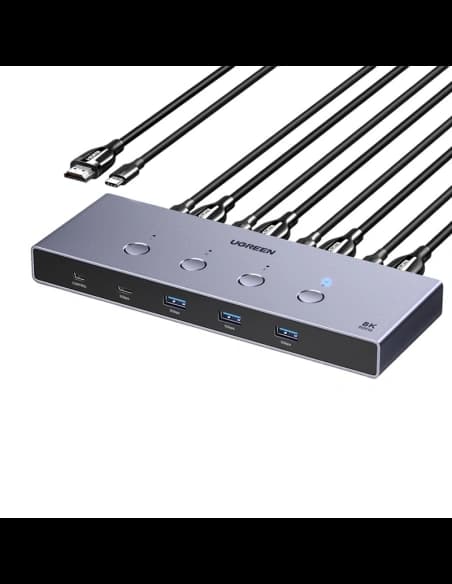 UGREEN AK701 4-in-1 HDMI 60Hz KVM přepínač