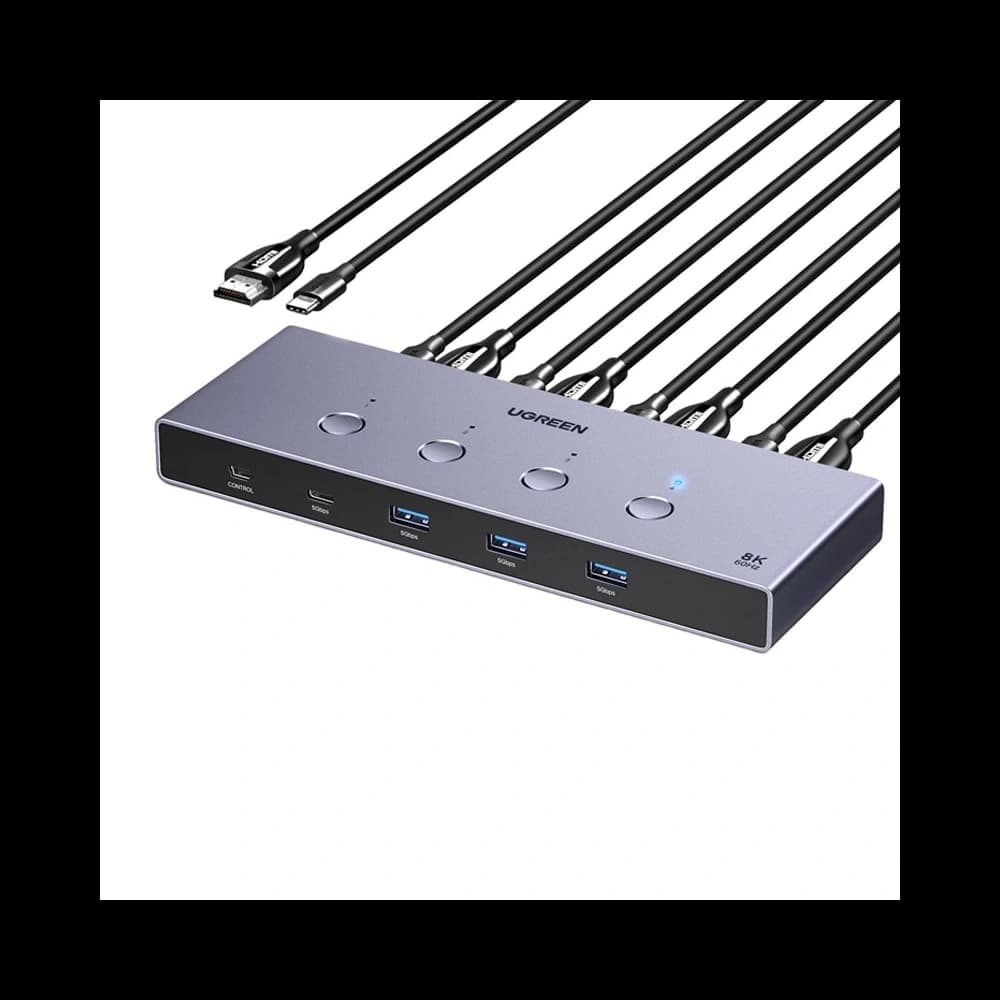 UGREEN AK701 4-in-1 HDMI 60Hz KVM přepínač - 1