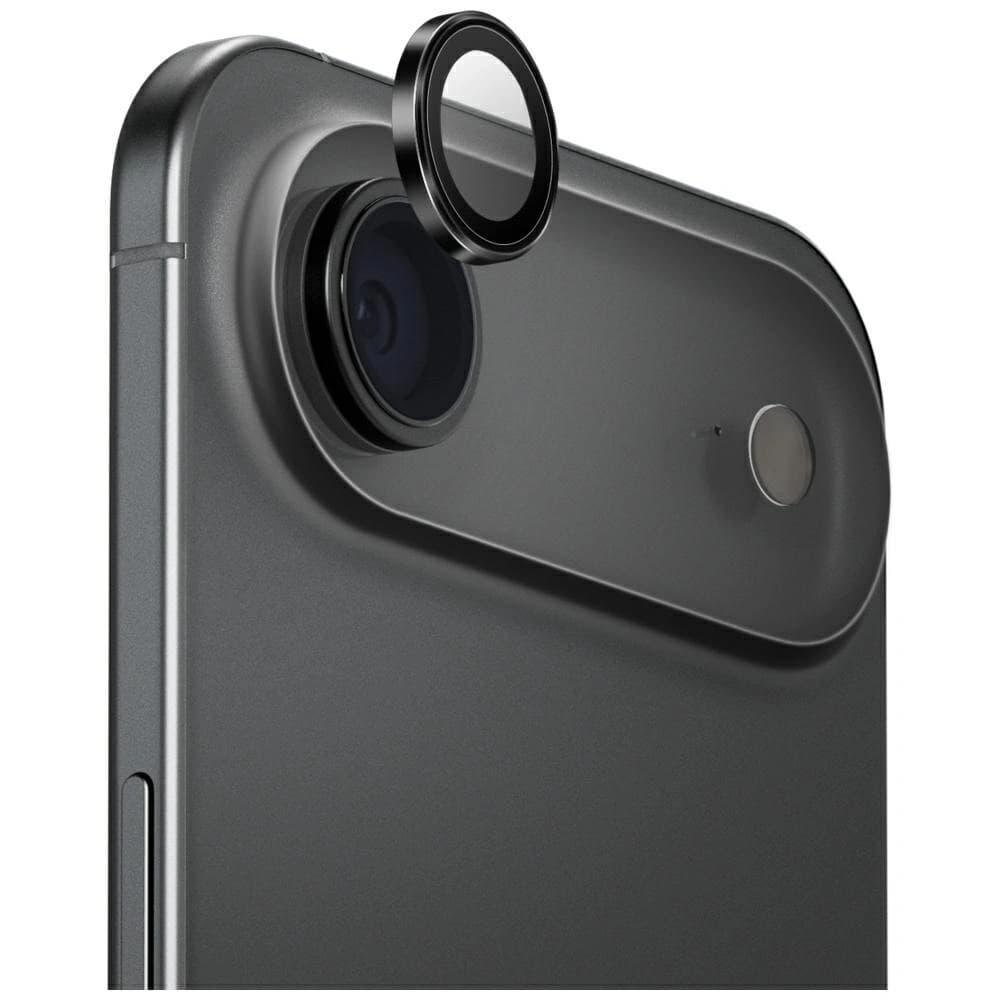 UNIQ Optix Aluminium Camera Lens Protector Apple iPhone Air with an applicator black