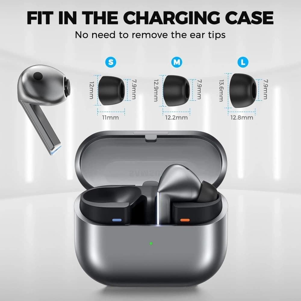 Tech-Protect Dopuri pentru urechi Samsung Galaxy Buds 3 Pro Gri [3 PACHET] - 3