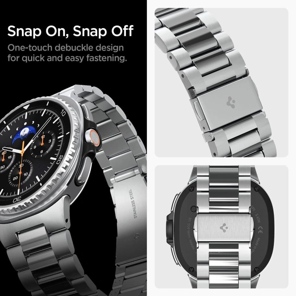 Spigen Modern Fit Band für Samsung Galaxy Watch 8 / Classic 40/44/46mm Silber - 11