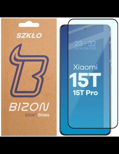 Bizon Glass Edge 2 Xiaomi 15T / 15T Pro černý rám