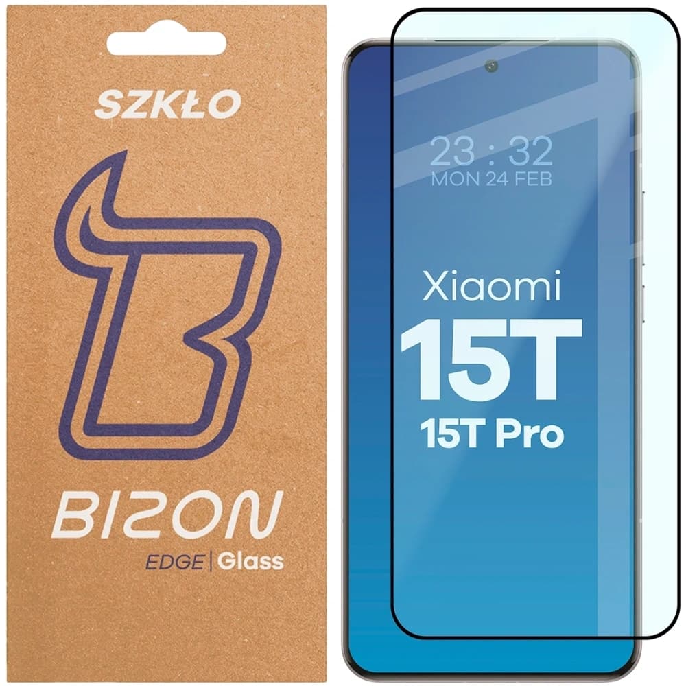 Bizon Glass Edge 2 Xiaomi 15T / 15T Pro černý rám