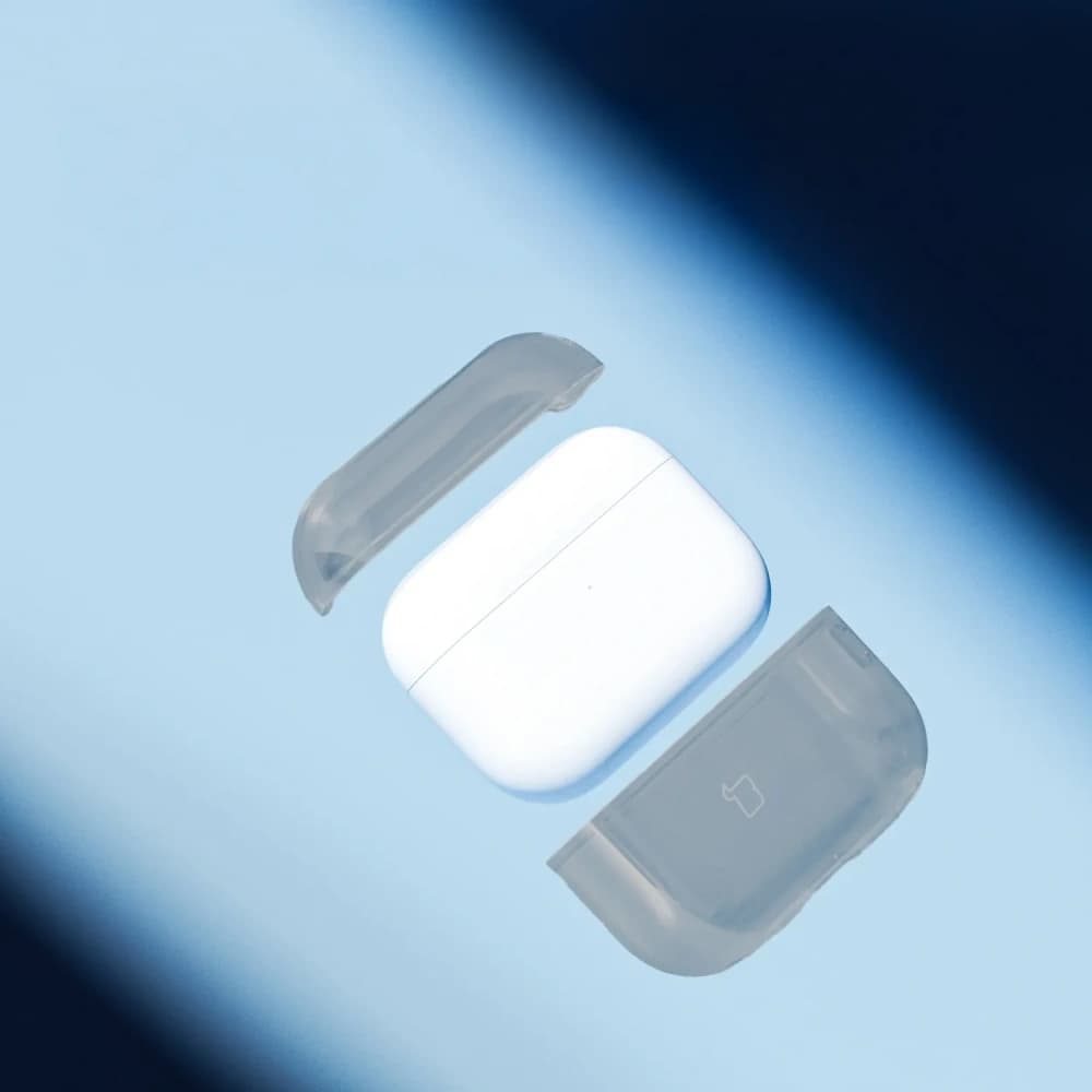 Căști Bizon Case Clear Apple AirPods Pro 3 clear-black - 3