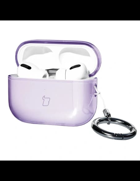 Bizon Case Headphone Clear Apple AirPods Pro 3 clear-purple