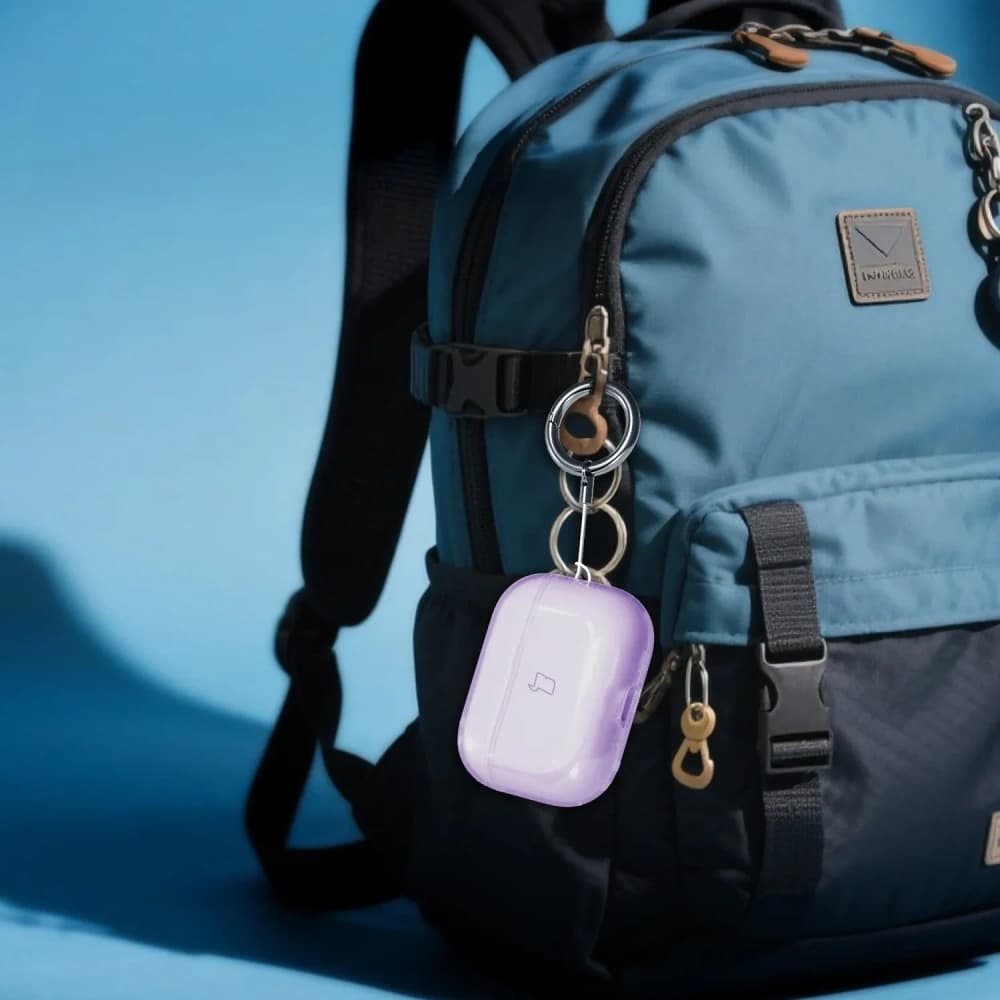 Bizon Case Headphone Clear Apple AirPods Pro 3 clear-purple - 4