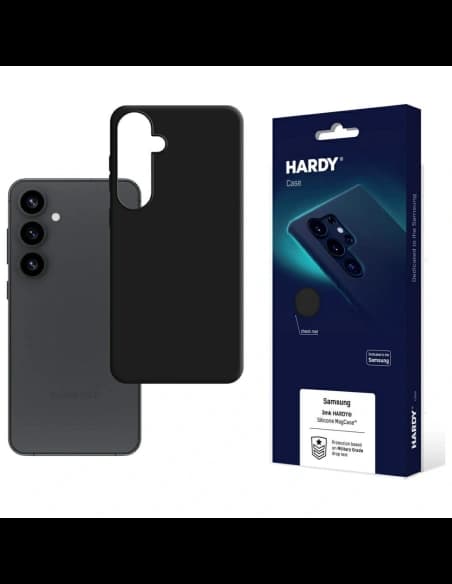 3MK Hardy Silicone MagCase Samsung Galaxy S25+ Plus black