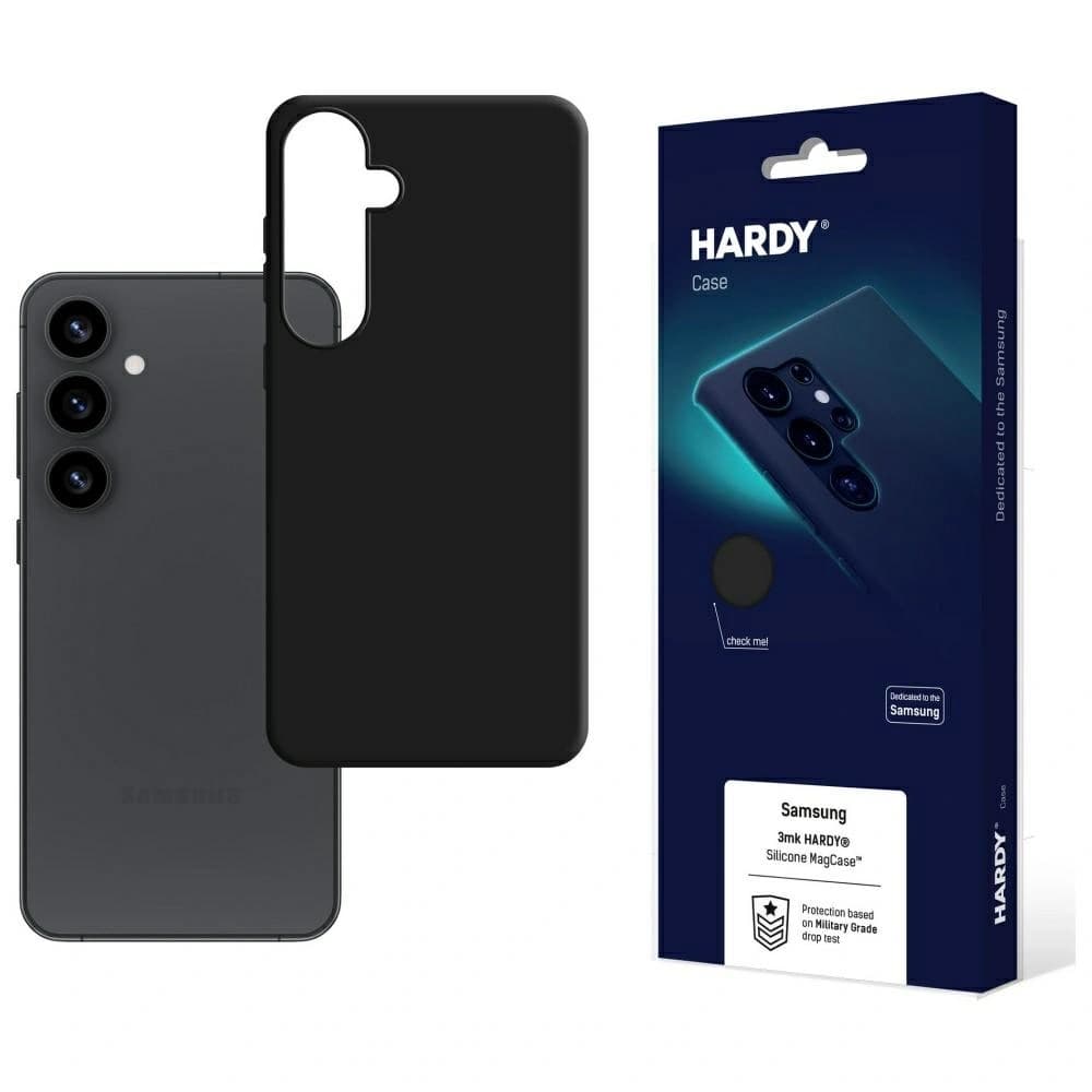 3MK Hardy silikonový MagCase pro Samsung Galaxy S25+ Plus černý - 1