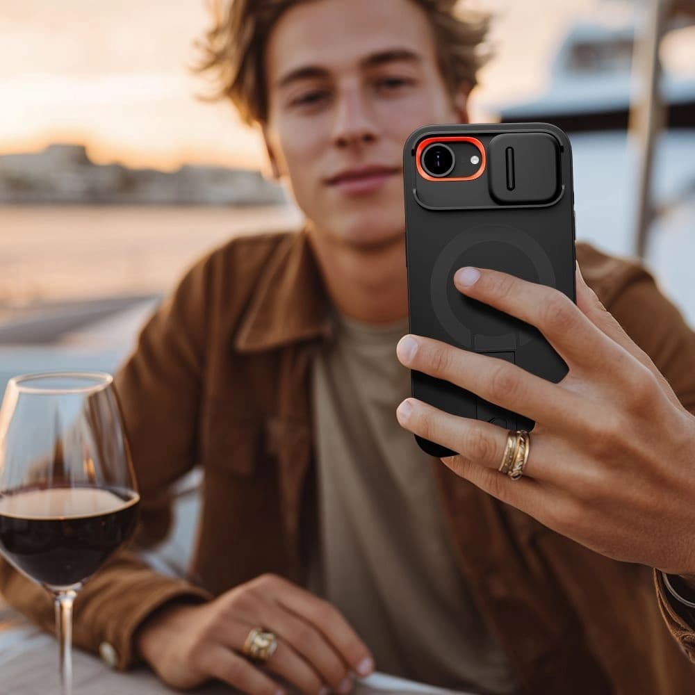 Tech-Protect Kevlar Aura MagSafe Apple iPhone 16e Negru - 5