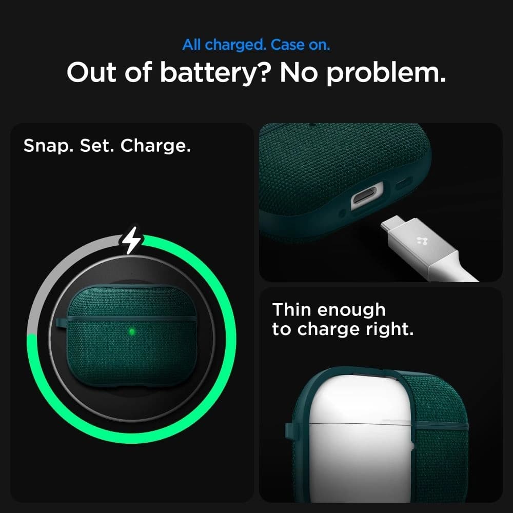 Spigen Urban Fit Apple AirPods Pro 3 Verde Mieznoapte - 15