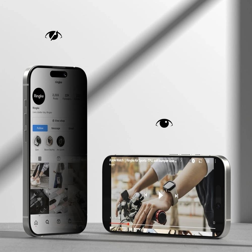 Ringke Easy Slide Apple iPhone 17 Ochrana soukromí [2 BALENÍ] - 3