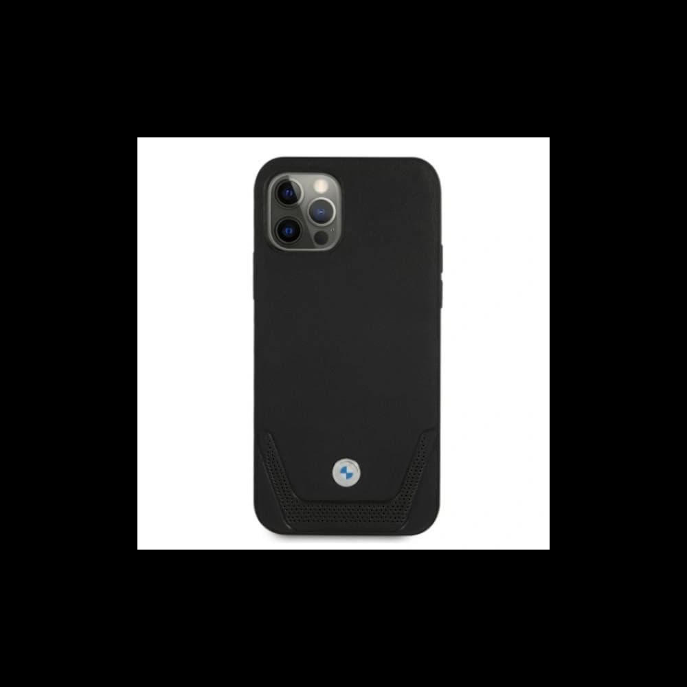 [CR] Etui BMW BMHCP12MRSWPK Apple iPhone 12/12 Pro fekete/black hardcase Bőr perforált - 3