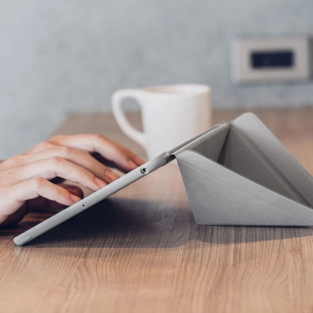 Etui Moshi VersaCover origami Apple iPad 9.7 2017/2018 (5. și 6. generație) (Gri Piatră) - 4