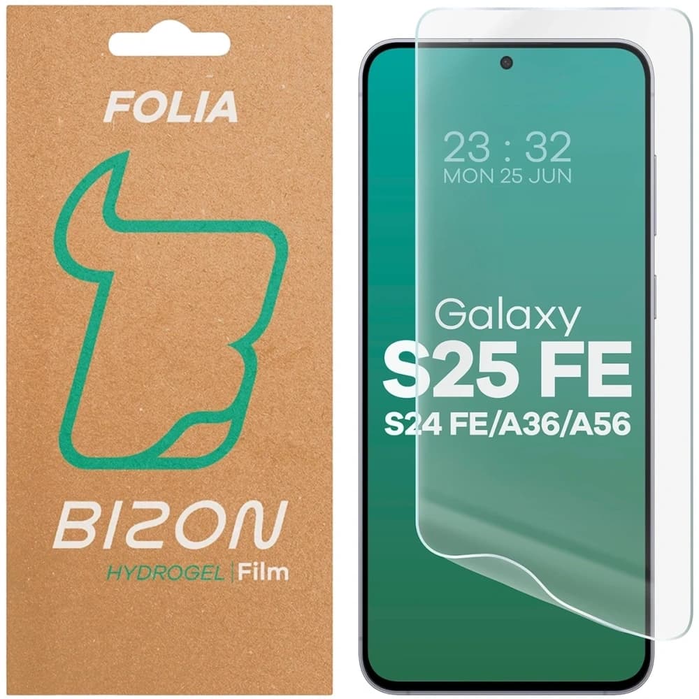 Bizon Glass Hydrogel Előlap Samsung Galaxy S25 FE / S24 FE / A36 5G / A56 5G