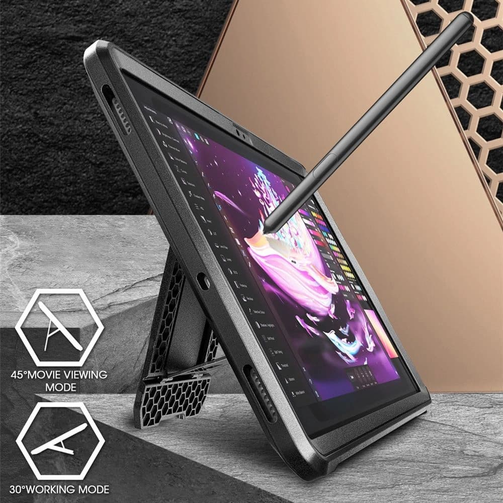 Etui Supcase Unicorn Beetle Pro do Samsung Galaxy Tab S9 11.0 / S9 FE / S10 FE / S10 Lite 10.9 X710 / X716b / X510 / X516b / X520 / X526 / X400 / X406b Black - 2