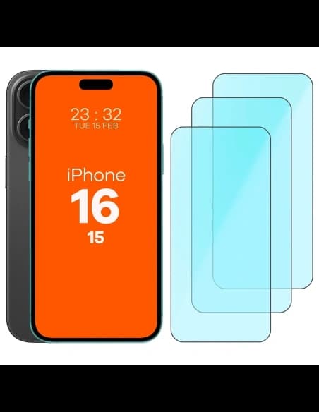 Bizon Smart 2.5D Sticlă Apple iPhone 15 / 16 [3 PACHET]