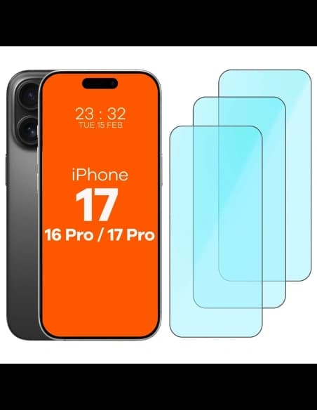Bizon Smart 2.5D Sticlă Apple iPhone 17 / 17 Pro / 16 Pro [3 PACHET]