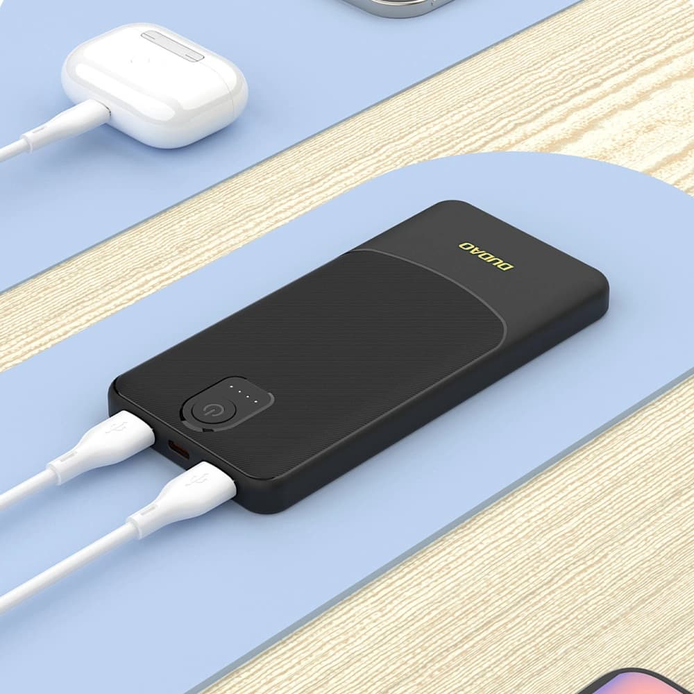DUDAO K10 Powerbank 10000mAh 2.4A 2xUSB-A weiß - 5