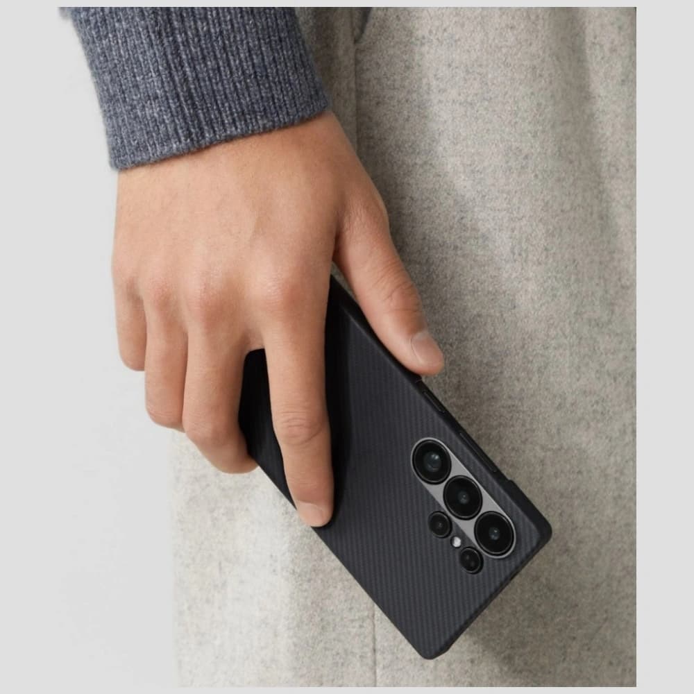 PITAKA Ultra-Slim MagSafe Samsung Galaxy S25 Ultra černá šedá - 11