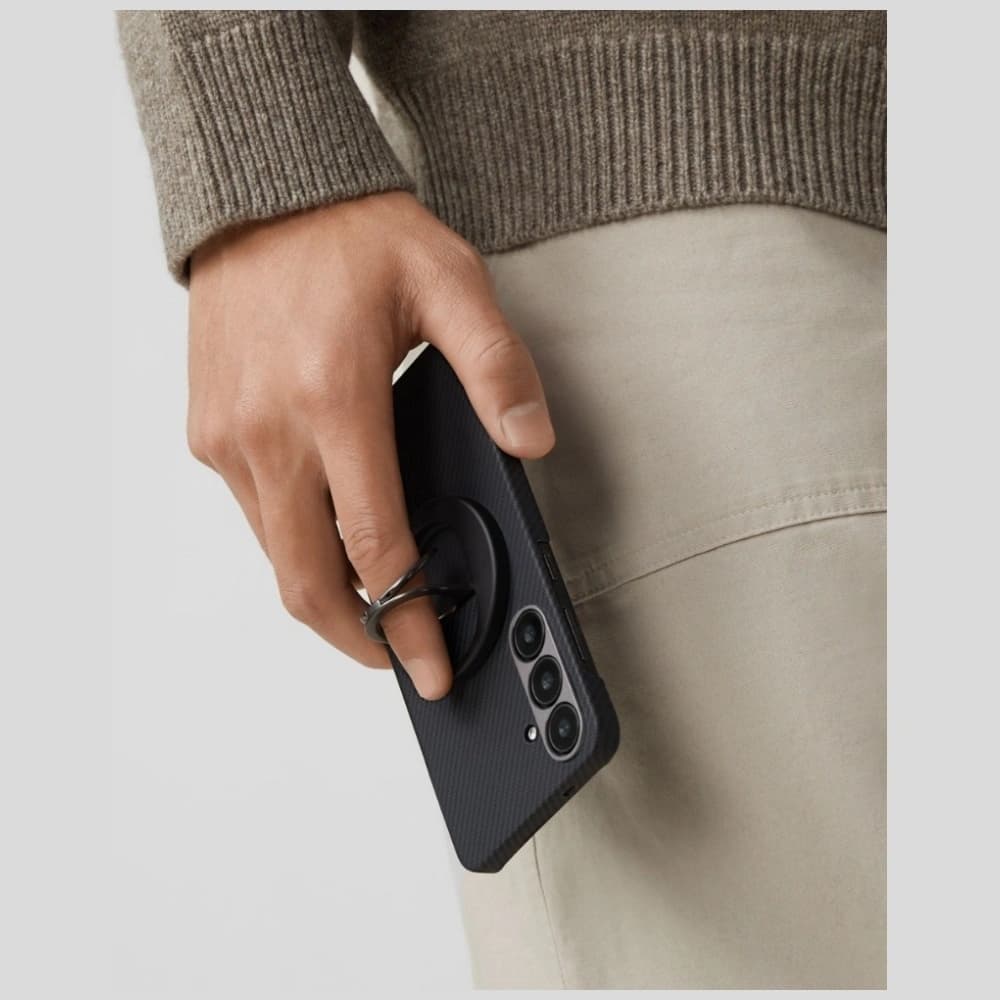 PITAKA Ultra-Slim MagSafe Samsung Galaxy S25 Ultra černá šedá - 12