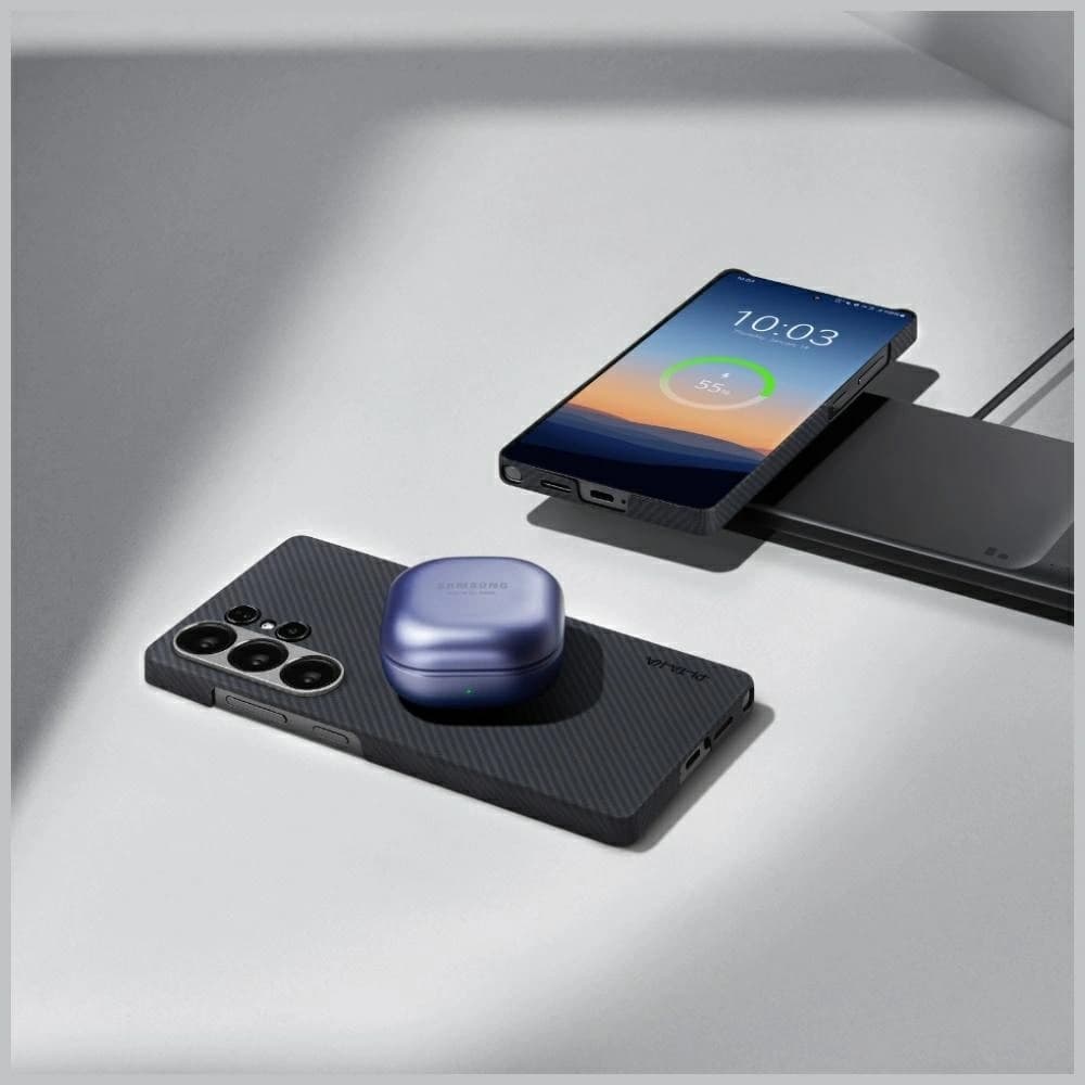 PITAKA Ultra-Slim MagSafe Samsung Galaxy S25 Ultra černá šedá - 15